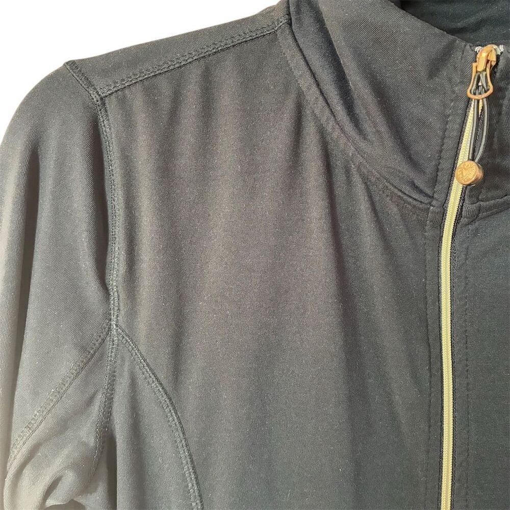 Betsey Johnson Women's Black Zip Jacket Gold Accents Size L Casual - Picture 3 of 7